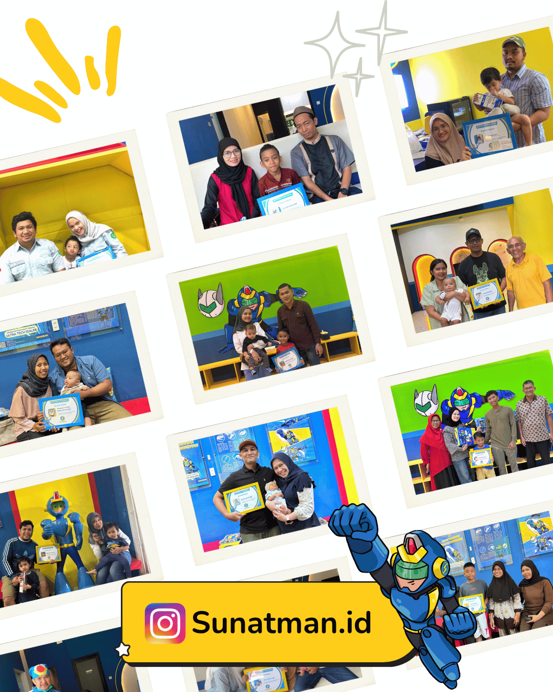 bunda ayah dan jagoan kecil sunat di sunatman